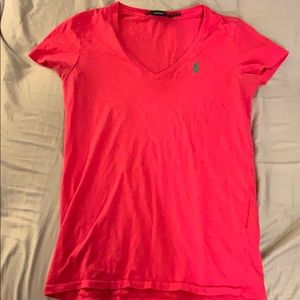 Pink Polo Ralph Lauren V Neck